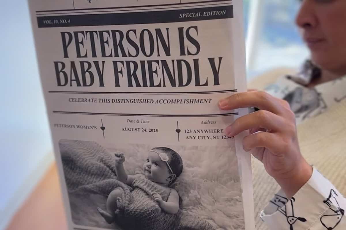 giving birth at peterson health